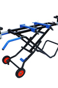 Heavy - Duty Portable Miter Saw Stand with Folding Legs, Adjustable Rollers & Wheels 26505 - with | Sold by Uncle Wiener's Wholesale