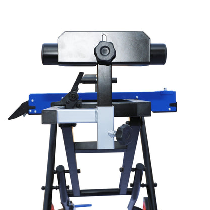 Heavy - Duty Portable Miter Saw Stand with Folding Legs, Adjustable Rollers & Wheels 26505 - with | Sold by Uncle Wiener's Wholesale