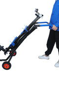 Heavy - Duty Portable Miter Saw Stand with Folding Legs, Adjustable Rollers & Wheels 26505 - with | Sold by Uncle Wiener's Wholesale
