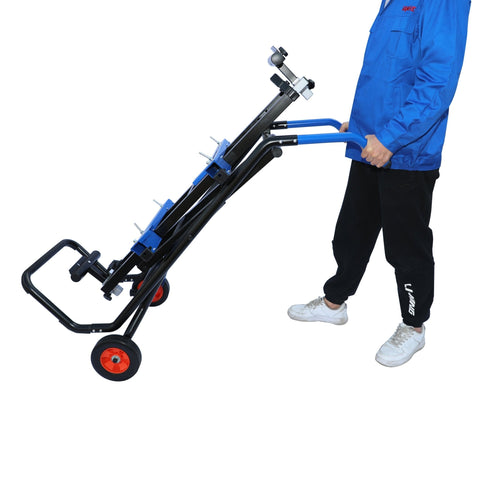 Heavy - Duty Portable Miter Saw Stand with Folding Legs, Adjustable Rollers & Wheels 26505 - with | Sold by Uncle Wiener's Wholesale