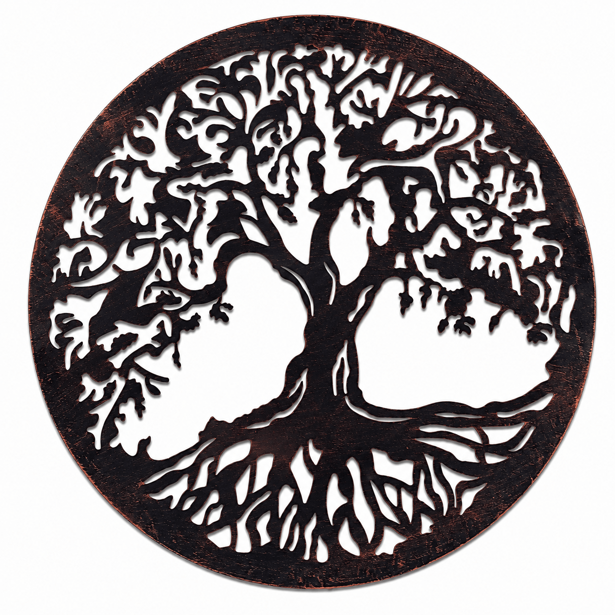 Heavy-Duty Powder-Coated Steel Wall Art Plaques – Tree of Life, Wildlife & Rustic Outdoor Garden Décor 36