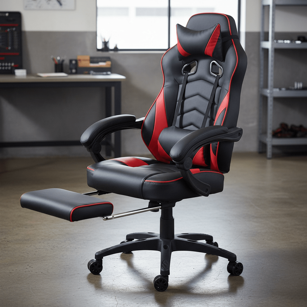 Heavy - Duty Reclining Racing - Style Office & Gaming Chairs (Multiple Colors) - Furniture with Green / Black | Sold by Uncle Wiener's Wholesale