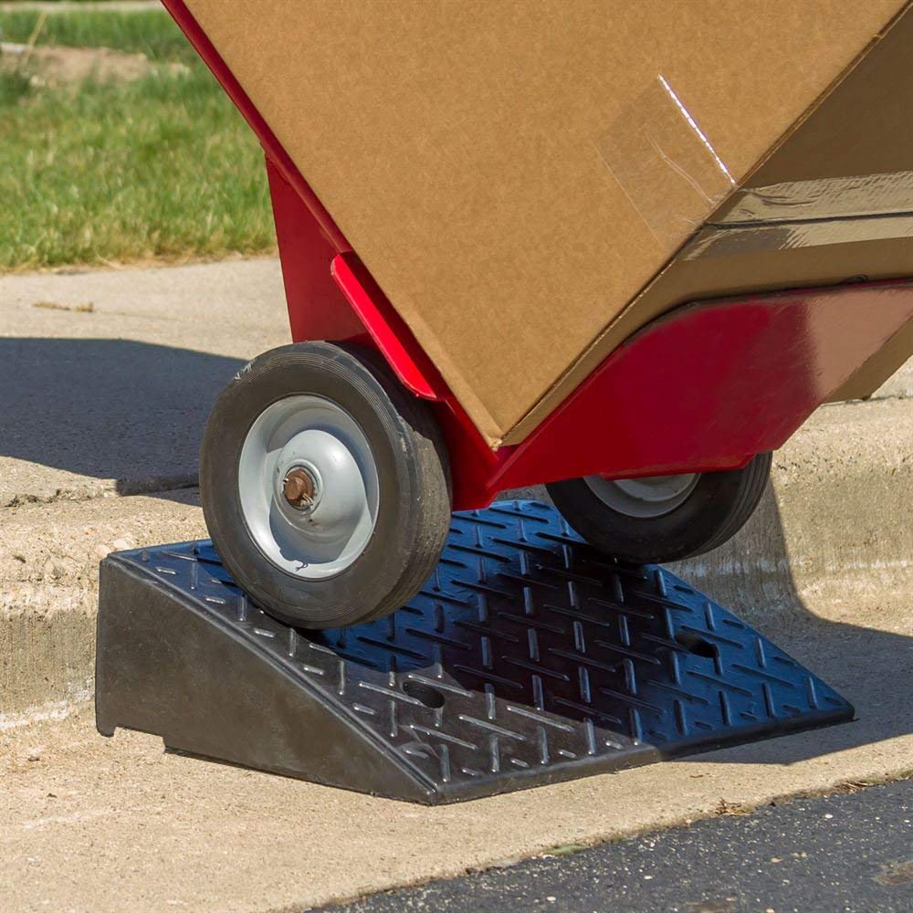 Curb Loading Ramp Heavy Duty Rubber Curb Ramp – 22,000 lbs Load Capacity | Container & D ...