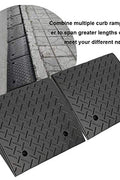 Heavy Duty Rubber Curb Ramp – 22,000 lbs Load Capacity | Container & Driveway Ramp for RVs, Loading Docks Curbs | R40301& - with 1 | Sold by Uncle Wiener's Wholesale