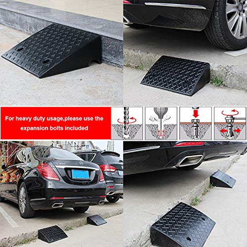Heavy Duty Rubber Curb Ramp – 22,000 lbs Load Capacity | Container & Driveway Ramp for RVs, Loading Docks Curbs | R40301& - with 1 | Sold by Uncle Wiener's Wholesale