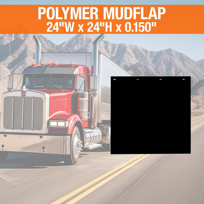 Heavy Duty Rubber Mud Guards – 24"x24", 24"x30", 24"x36" – Truck & Trailer Splash Guards - with 24" x 24" | Sold by Uncle Wiener's Wholesale