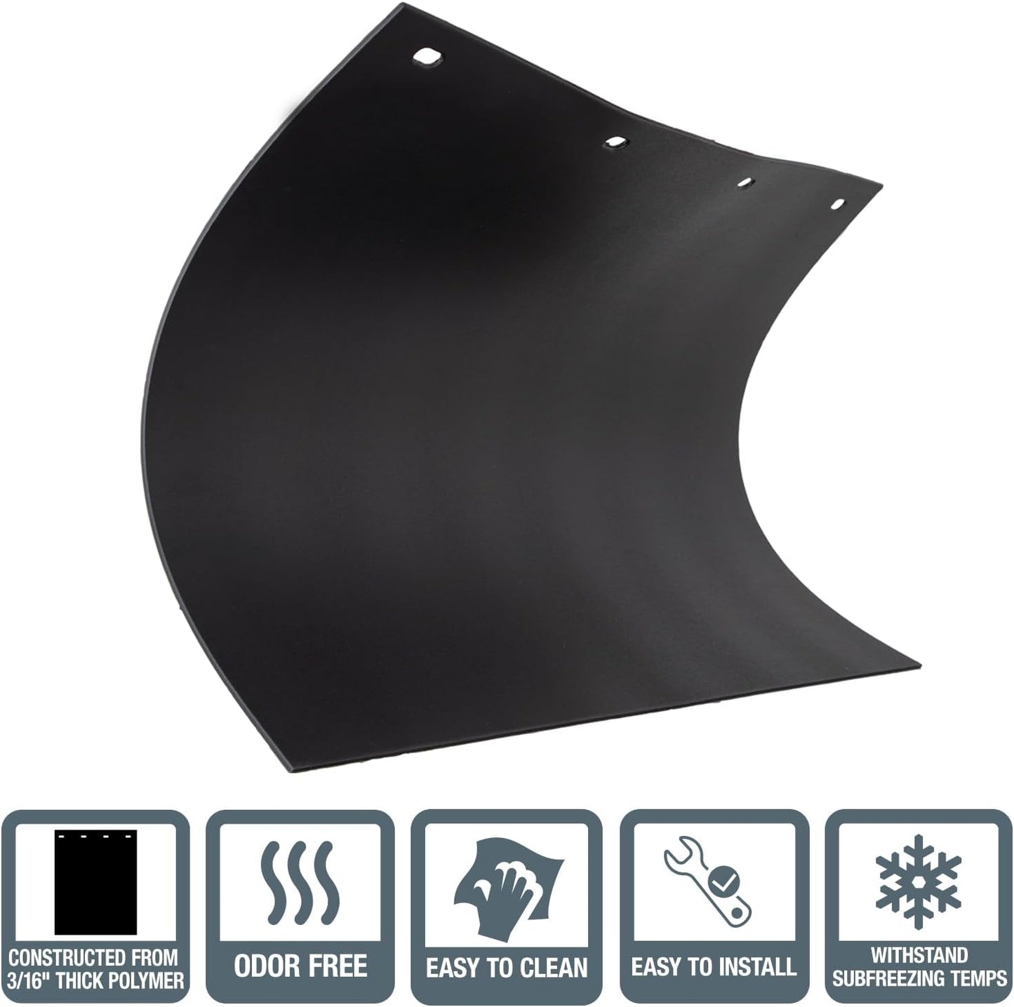 Heavy Duty Rubber Mud Guards – 24"x24", 24"x30", 24"x36" – Truck & Trailer Splash Guards - with 24" x 24" | Sold by Uncle Wiener's Wholesale
