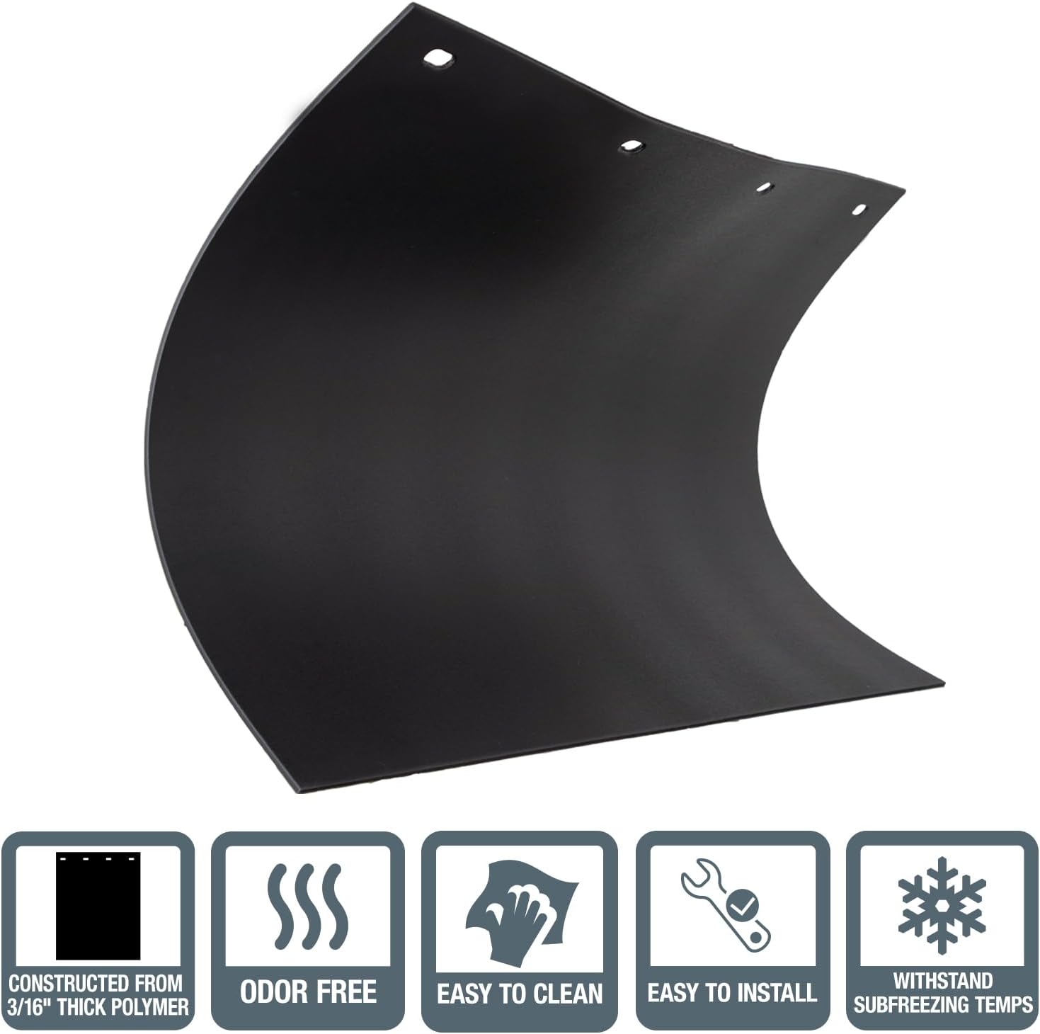 Heavy Duty Rubber Mud Guards – 24"x24", 24"x30", 24"x36" – Truck & Trailer Splash Guards - with 24" x 24" | Sold by Uncle Wiener's Wholesale