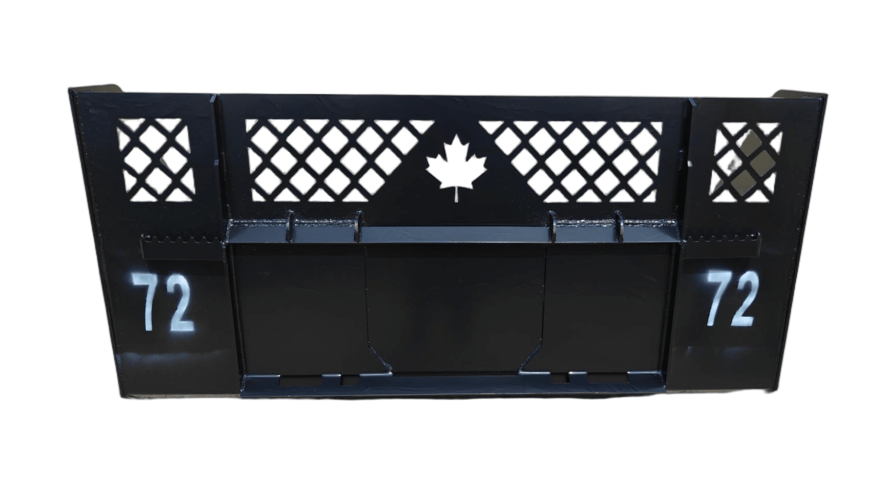 Heavy Duty Skid Steer Bucket Maple Leaf Steel Material Bucket 6FT 7FT 8FT 9FT 10FT SSB - with 6 ft Heavy Duty Skid Steer Bucket | Sold by Uncle Wiener's Wholesale