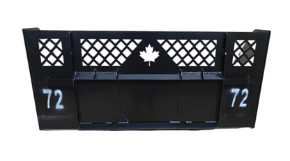 Heavy Duty Skid Steer Bucket Maple Leaf Steel Material Bucket 6FT 7FT 8FT 9FT 10FT SSB - with 6 ft Heavy Duty Skid Steer Bucket | Sold by Uncle Wiener's Wholesale