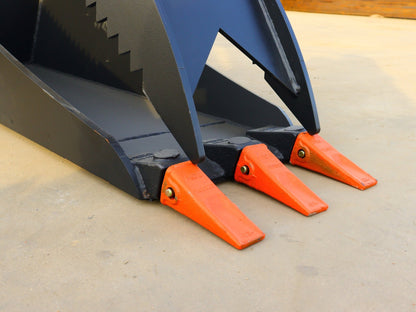 Heavy - Duty Skid Steer Hydraulic Stump Bucket Grapple for Tree and Root Removal SU12026 - with | Sold by Uncle Wiener's Wholesale