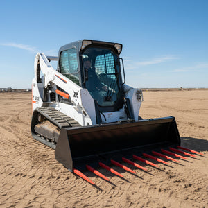 Heavy-Duty Skid Steer Stall Cleaning Manure Forks – 72" & 84" – Reinforced Steel Construction