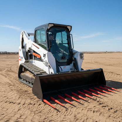 Heavy - Duty Skid Steer Stall Cleaning Manure Forks – 72" & 84" – Reinforced Steel Construction - SKID STEER ATTACHMENT with 72″ | Sold by Uncle Wiener's Wholesale