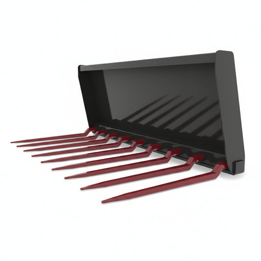 Heavy - Duty Skid Steer Stall Cleaning Manure Forks – 72" & 84" – Reinforced Steel Construction - SKID STEER ATTACHMENT with 72″ | Sold by Uncle Wiener's Wholesale