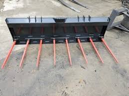Heavy - Duty Skid Steer Stall Cleaning Manure Forks – 72" & 84" – Reinforced Steel Construction - SKID STEER ATTACHMENT with 72″ | Sold by Uncle Wiener's Wholesale