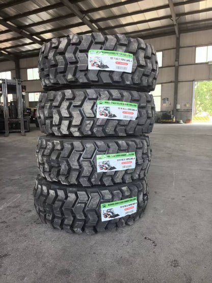 Heavy Duty Skid Steer Tires & Rims – 10x16.5 to 15x19.5 | SKS - 1 & SKS - 4 Options - Skid Steer Tires & Rims with 12 - 16.5 SKS - 4 Tire & Rim – 14 Ply Assembly | Sold by Uncle Wiener's Wholesale