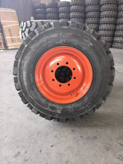 Heavy Duty Skid Steer Tires & Rims – 10x16.5 to 15x19.5 | SKS - 1 & SKS - 4 Options - Skid Steer Tires & Rims with 12 - 16.5 SKS - 4 Tire & Rim – 14 Ply Assembly | Sold by Uncle Wiener's Wholesale