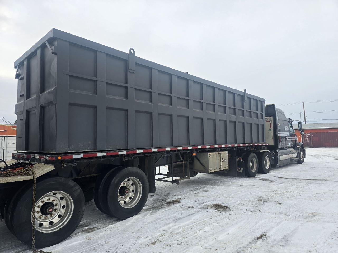 Heavy - Duty Steel Super B Trailer Bins 32ft & 28ft – Scrap for Demolition & Recycling M32X8X7 - with | Sold by Uncle Wiener's Wholesale