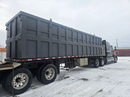 Heavy - Duty Steel Super B Trailer Bins 32ft & 28ft – Scrap for Demolition & Recycling M32X8X7 - with | Sold by Uncle Wiener's Wholesale
