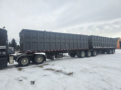 Heavy - Duty Steel Super B Trailer Bins 32ft & 28ft – Scrap for Demolition & Recycling M32X8X7 - with | Sold by Uncle Wiener's Wholesale