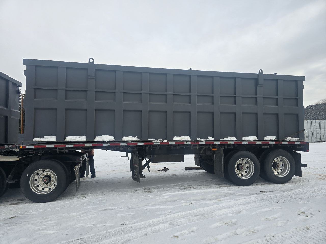 Heavy - Duty Steel Super B Trailer Bins 32ft & 28ft – Scrap for Demolition & Recycling M32X8X7 - with | Sold by Uncle Wiener's Wholesale