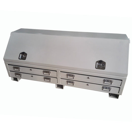 Heavy - Duty Steel Ute / Truck Toolbox with 4 Lockable Drawers – Industrial Storage Chest TBT1770S - with | Sold by Uncle Wiener's Wholesale