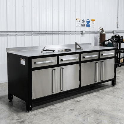 Heavy - Duty Steel Welding Table & Tool Bench – Industrial Workbench with Storage Drawers - Tool Benches & Workstations with Stainless | Sold by Uncle Wiener's Wholesale