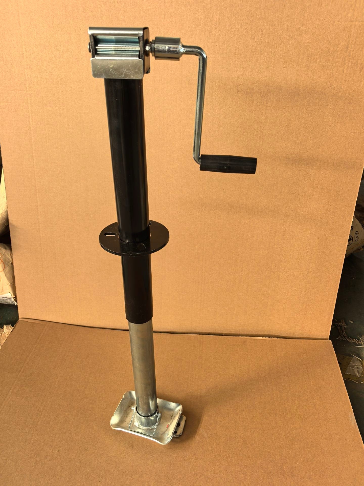 Heavy - Duty Trailer Jack 5000 lb Capacity 15″ Travel Powder - Coated Steel TR1621 - with | Sold by Uncle Wiener's Wholesale