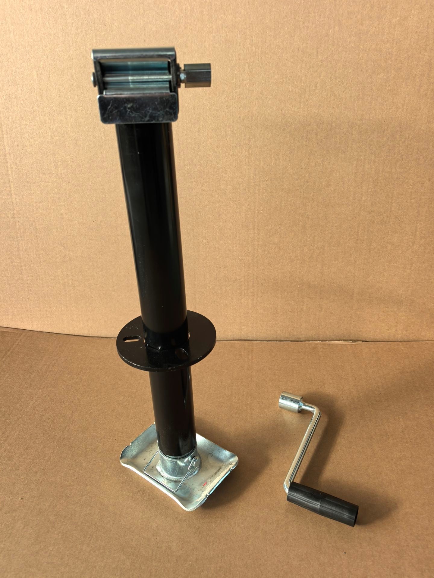 Heavy - Duty Trailer Jack 5000 lb Capacity 15″ Travel Powder - Coated Steel TR1621 - with | Sold by Uncle Wiener's Wholesale