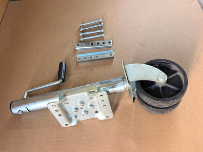 Heavy - Duty Trailer Jockey Wheel with Dual 6″ Solid Wheels 2,000 lb Capacity JW1605 - with | Sold by Uncle Wiener's Wholesale