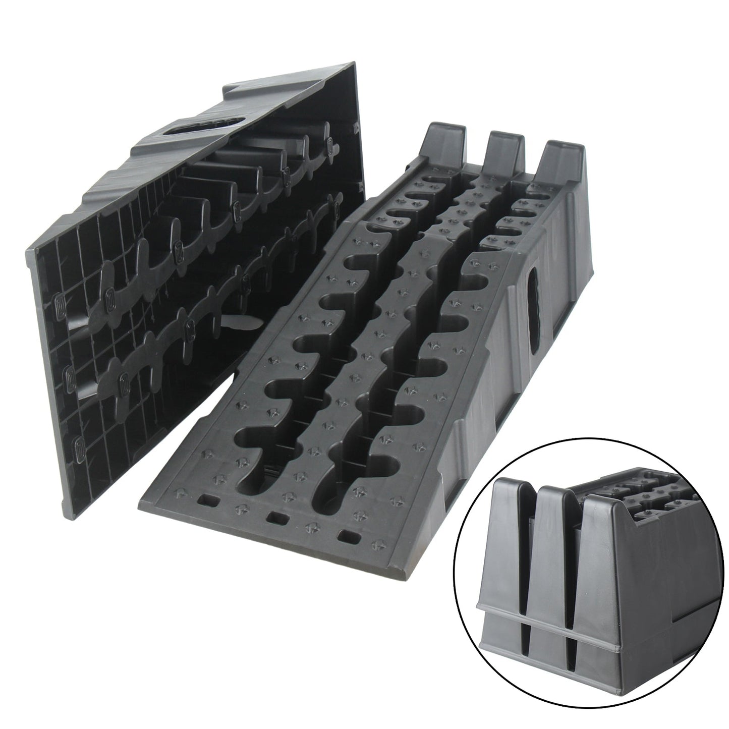 Heavy - Duty Vehicle Ramps – 15,400 lbs Capacity Set of 2 | Car, Truck & Equipment Loading Ramps CR7T90930 - with | Sold by Uncle Wiener's Wholesale
