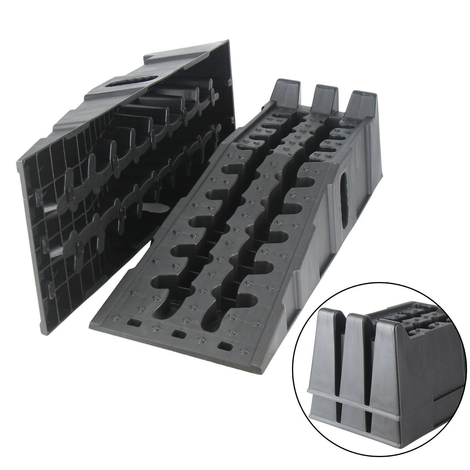 Heavy - Duty Vehicle Ramps – 15,400 lbs Capacity Set of 2 | Car, Truck & Equipment Loading Ramps CR7T90930 - with | Sold by Uncle Wiener's Wholesale