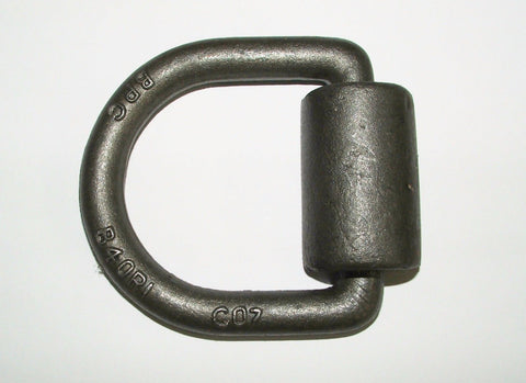 Heavy - Duty Weld - On Lashing D - Ring – Forged Steel Tie - Down Anchor 5/8" Ring and 1/2" Mount - with 1040821 – 5/8" Weld - On Ring | Sold by Uncle Wiener's Wholesale