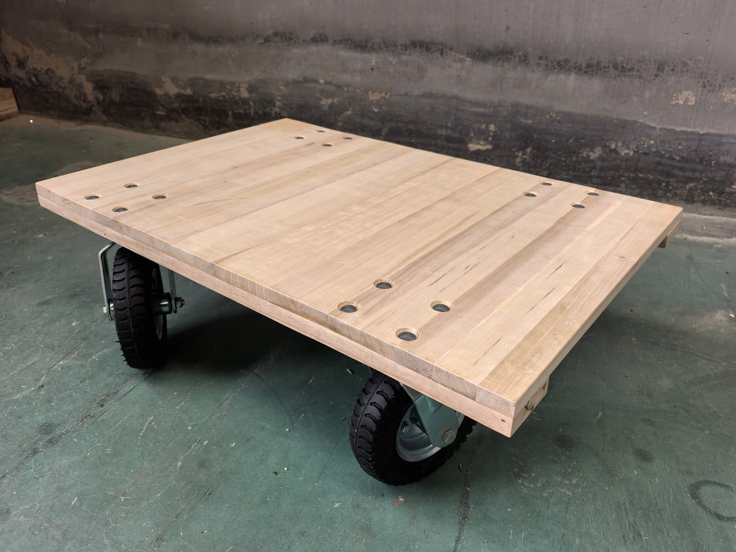 Heavy - Duty Wooden Tool Cart & Furniture Moving Dolly with 3″ Wheels 660 lb Capacity TC4318 - with | Sold by Uncle Wiener's Wholesale