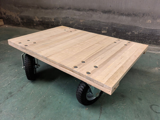 Heavy - Duty Wooden Tool Cart & Furniture Moving Dolly with 3″ Wheels 660 lb Capacity TC4318 - with | Sold by Uncle Wiener's Wholesale