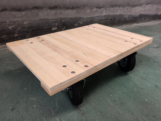 Heavy - Duty Wooden Tool Cart & Furniture Moving Dolly with 3″ Wheels 660 lb Capacity TC4318 - with | Sold by Uncle Wiener's Wholesale