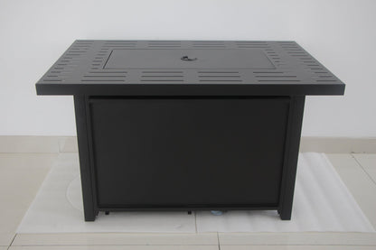Heavy Steel Gas Fire Pit – 50,000 BTU Outdoor Propane Fire Table with Natural Gas Conversion Kit KLD4007A - with | Sold by Uncle Wiener's Wholesale