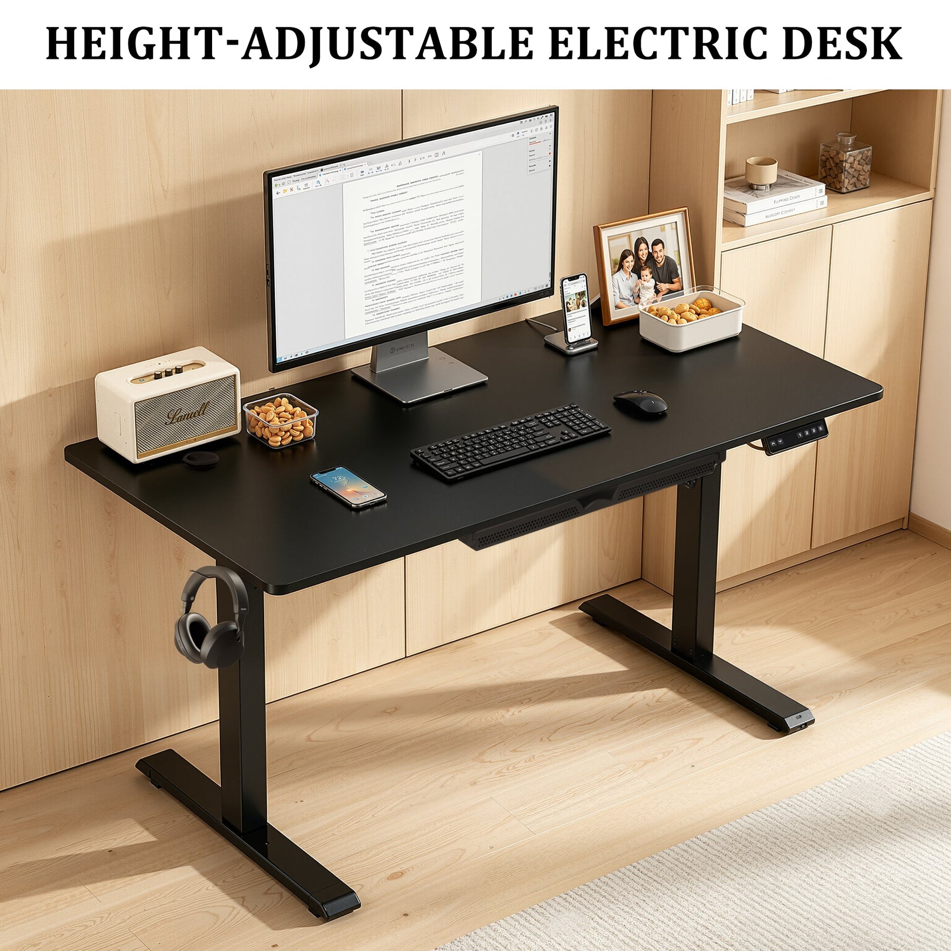 Height Adjustable Electric Standing Desk 47" x 23" Sit Stand Workstation AMACT1260 - with | Sold by Uncle Wiener's Wholesale