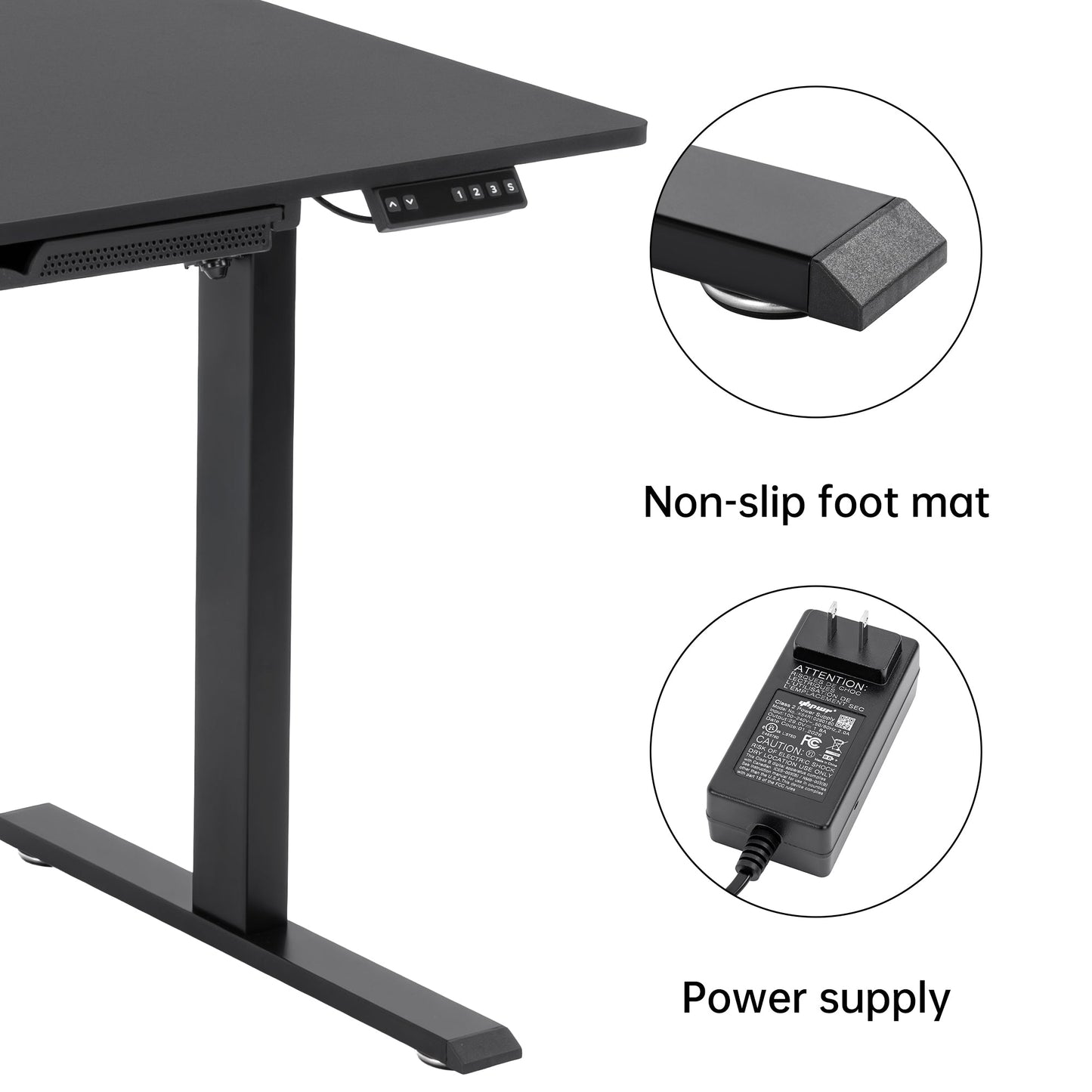 Height Adjustable Electric Standing Desk 47" x 23" Sit Stand Workstation AMACT1260 - with | Sold by Uncle Wiener's Wholesale