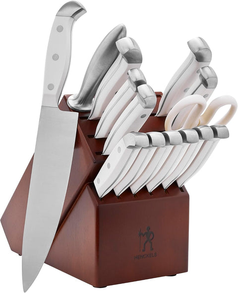 HENCKELS Statement 15 PC Set White Block Set - with | Sold by Uncle Wiener's Wholesale