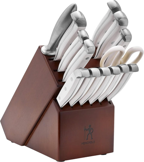 HENCKELS Statement 15 PC Set White Block Set - with | Sold by Uncle Wiener's Wholesale