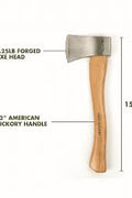 Hickory Handle Forged Steel Hatchet – Available in 1.1 to 5 LB Sizes for Chopping, Splitting & Survival - with 2.5 LBS | Sold by Uncle Wiener's Wholesale
