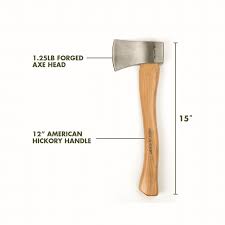 Hickory Handle Forged Steel Hatchet – Available in 1.1 to 5 LB Sizes for Chopping, Splitting & Survival - with 2.5 LBS | Sold by Uncle Wiener's Wholesale