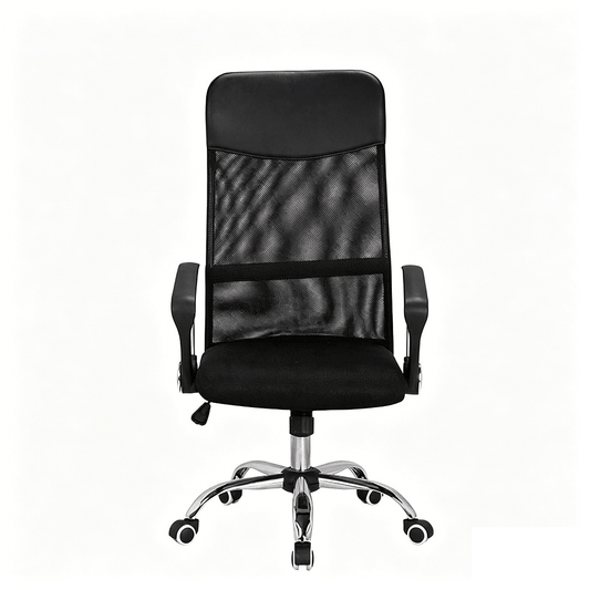 High Back Mesh Office Chair with Adjustable Height & Armrests Ergonomic Swivel Chair MC005 - with | Sold by Uncle Wiener's Wholesale