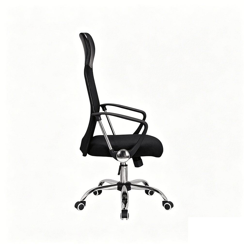 High Back Mesh Office Chair with Adjustable Height & Armrests Ergonomic Swivel Chair MC005 - with | Sold by Uncle Wiener's Wholesale