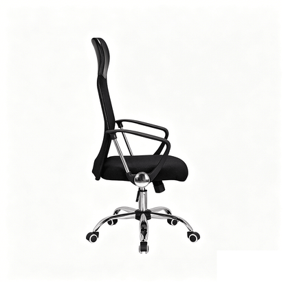 High Back Mesh Office Chair with Adjustable Height & Armrests Ergonomic Swivel Chair MC005 - with | Sold by Uncle Wiener's Wholesale