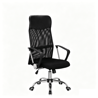 High Back Mesh Office Chair with Adjustable Height & Armrests Ergonomic Swivel Chair MC005 - with | Sold by Uncle Wiener's Wholesale