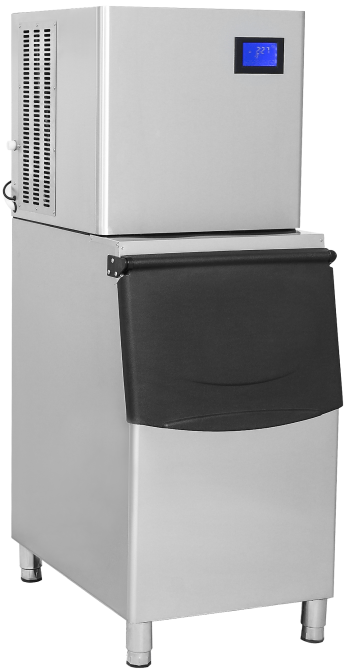 High - Capacity Commercial Ice Maker – 200KG/24H Output, 100KG Storage, Air - Cooled with LCD Control – KK400 - with | Sold by Uncle Wiener's Wholesale