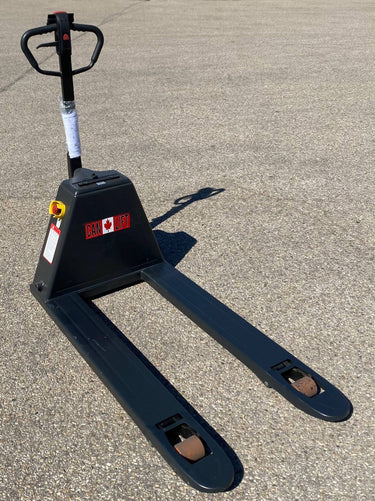 High - Capacity Hybrid Pallet Jack 4400 lb – Manual + Electric | T20I213 - Hybrid Manual + Electric Pallet Jack with | Sold by Uncle Wiener's Wholesale