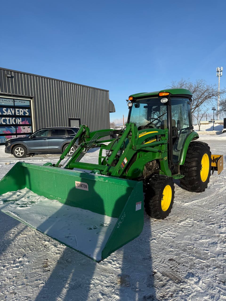 High - Capacity Snow & Mulch Bucket for John Deere Tractor | Loader Attachment - Tractor Attachment with 72" | Sold by Uncle Wiener's Wholesale